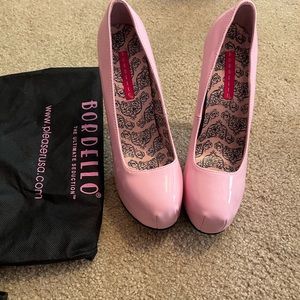 Bordello pink heels